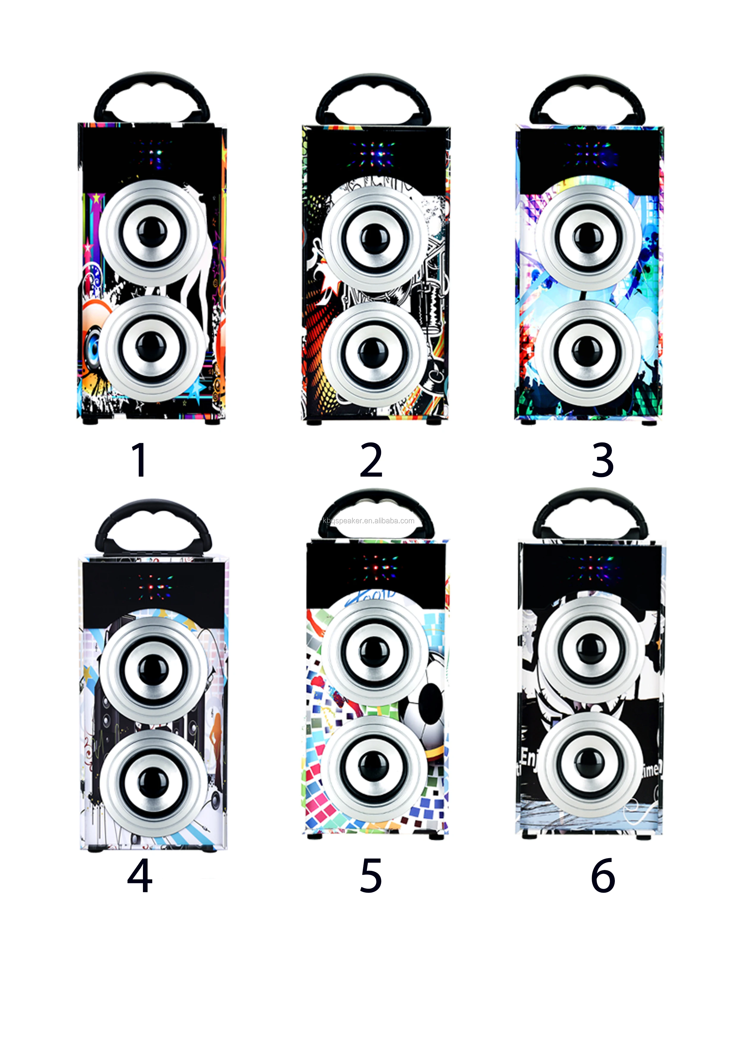 KBQ 601A Cheaper two 3 inches speaker music audio support USB, TF card, FM radio factory directly speaker - ANKUX.COM