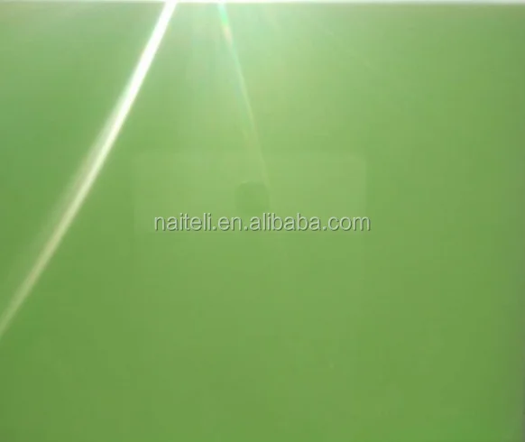 Pure Green color translucent faux onyx marble panel