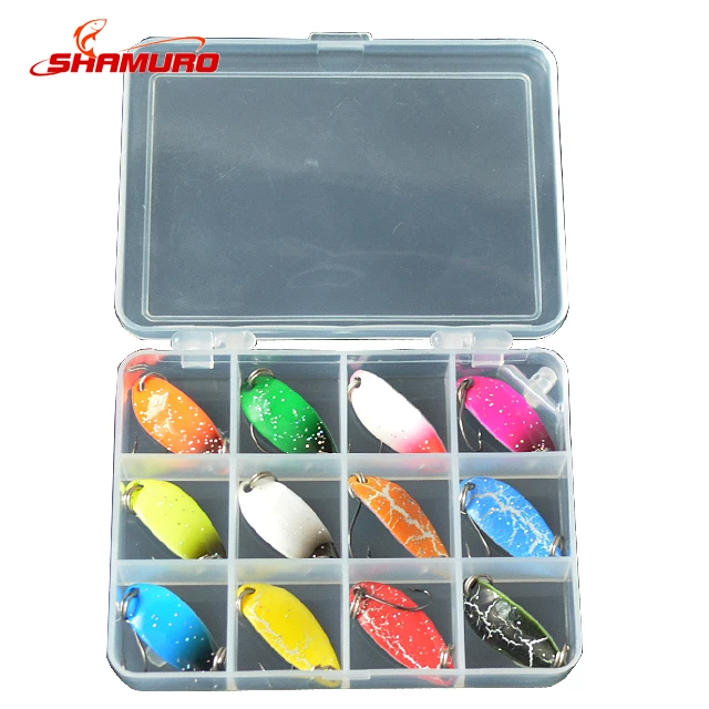 12pcs/box Mixed Colors Fishing Lure Set Spoon Metal Lure Kit Hard Bait Fresh Water Bass, Picture
12pcs/box Mixed Colors Fishing Lure Set Spoon Metal Lure Kit Hard Bait Fresh Water Bass, Picture