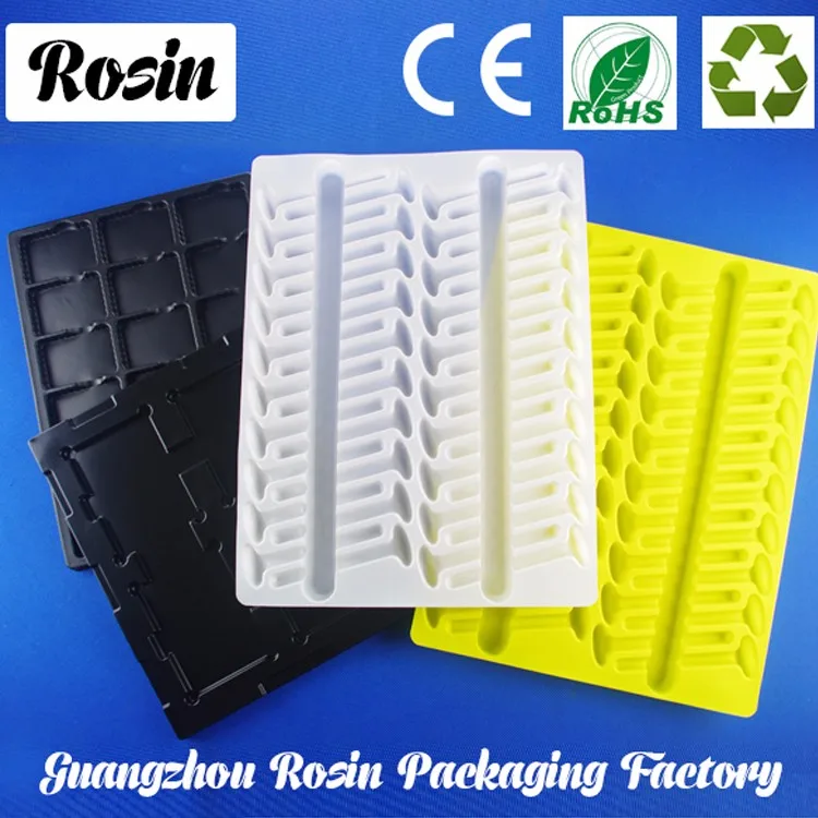 black display blister pcb package electronic components tray