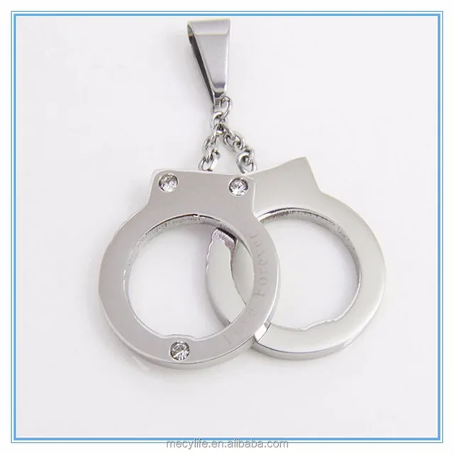 handcuff steel pendant