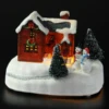 ornament custom decorations figurines village statue christmas house with LED lights
