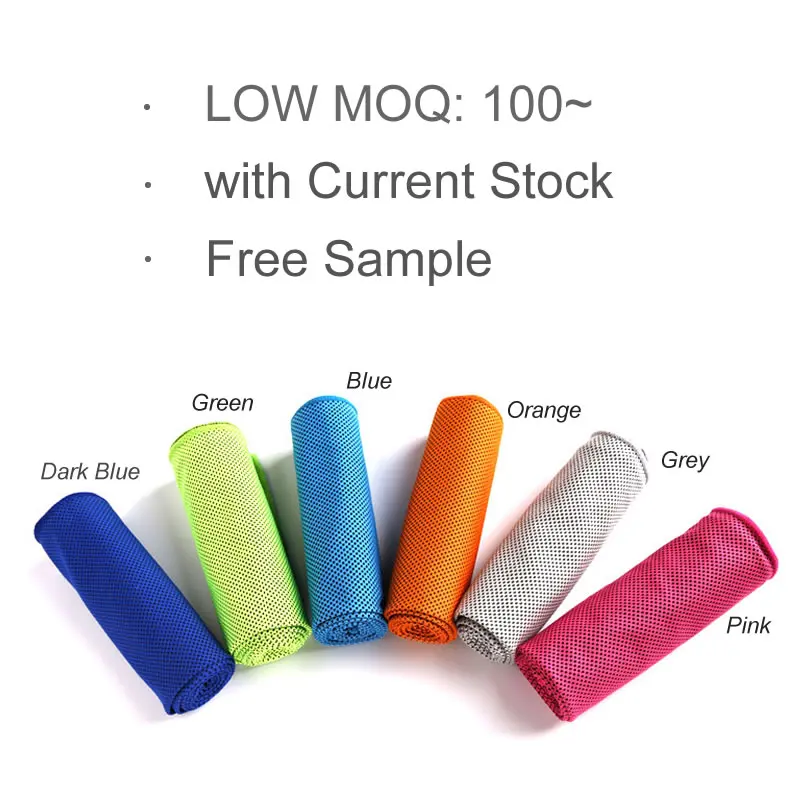 Customized High Quality Microfiber Ice Cold Towel Quick Dry Absorbent Cozy Instant Cooling Towel