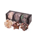 Toys Games Toy Wooden Brain Twister Toys 3D IQ Puzzles Mind Games Wooden Toy Yunhe