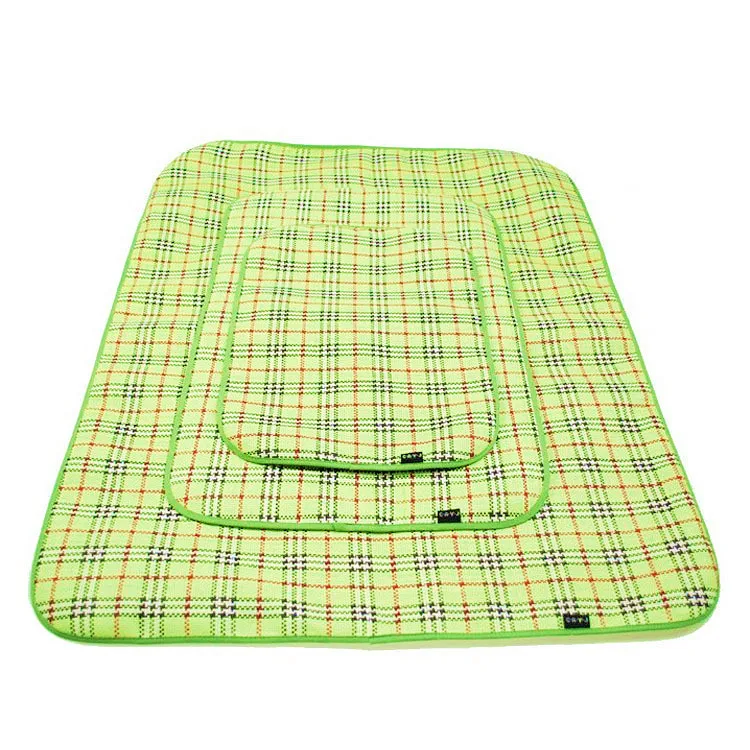 Green Pet Dog Mat New Arrival Fashion Pet Products Summer Dog Mat 2015 Fiber Cotton Products For AnimalS Sleeping Pad Bed