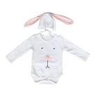 New Design bunny newborn baby jumpsuit clothing gift set