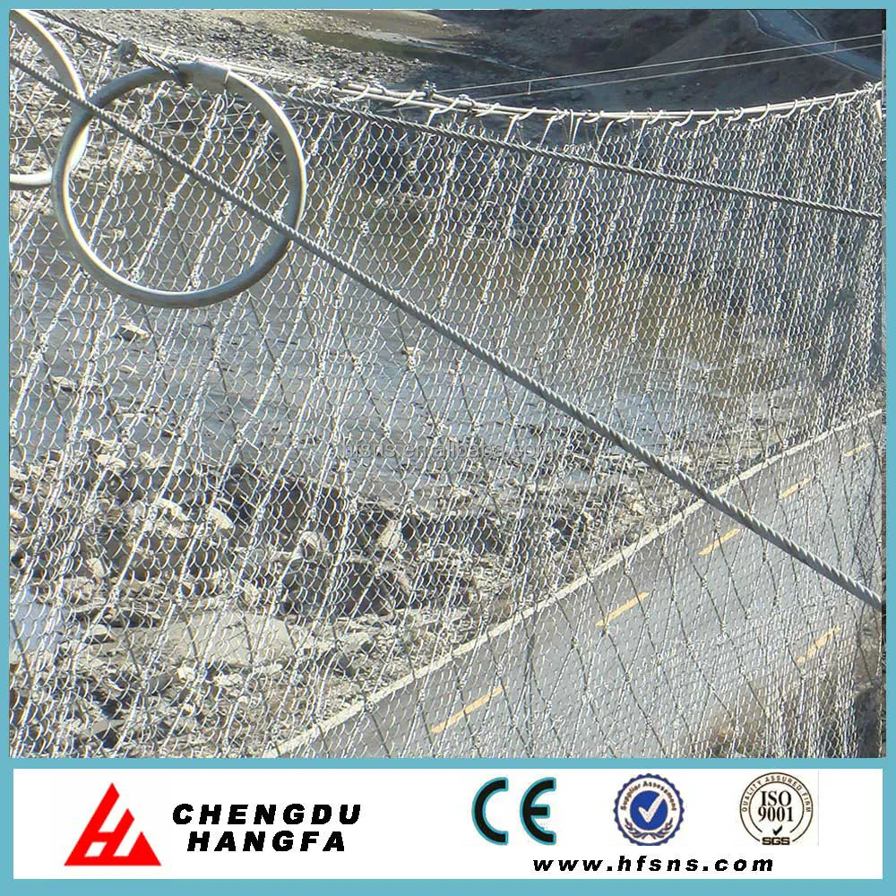 Energy absorption type rockfall prevention fence for slope protection