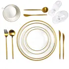 Hot selling wedding bone china dinner plates set, white dinnerware set