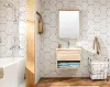 European style wall mounted modern mirror vanity bathroom cabinet