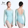 117141004 Hot Sell Baiwu Dance Leotards Long Sleeve Mesh Fashion Ballet Leotard