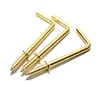 Hot sale China Supplier 7 type carbon steel wood furniture screw hook using in desk