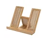 Bamboo Book Rest - Kitchen Stand for Tablet / Cookbook Holder / Recipe / Music / Magazine