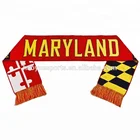 Custom Knitted Scarf Polyester Custom Football Scarf Fan Scarf