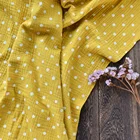 Best quality wave point crinkle 100% cotton muslin organic double gauze woven print fabric for baby