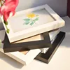 A3 glass white cardboard Natural Wooden picture photo frame