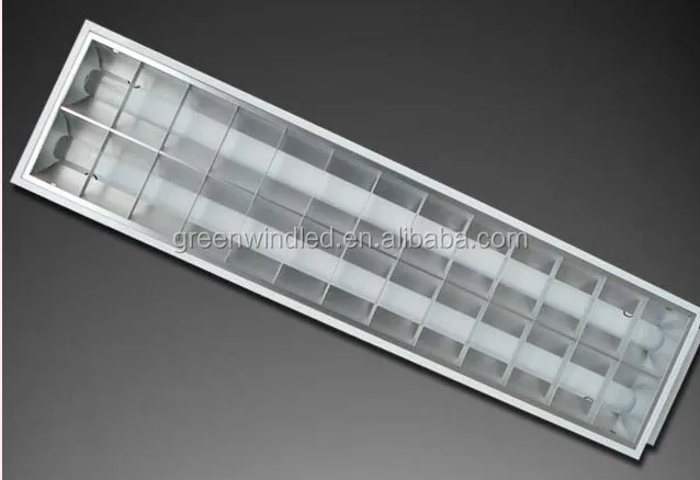 のつり天井の蛍光管リトラクタブル可動4*36w商用品質の天井の照明器具-グリルライト問屋・仕入れ・卸・卸売り