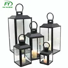 Wholesale Wedding Decoration Square metal candle lantern festival