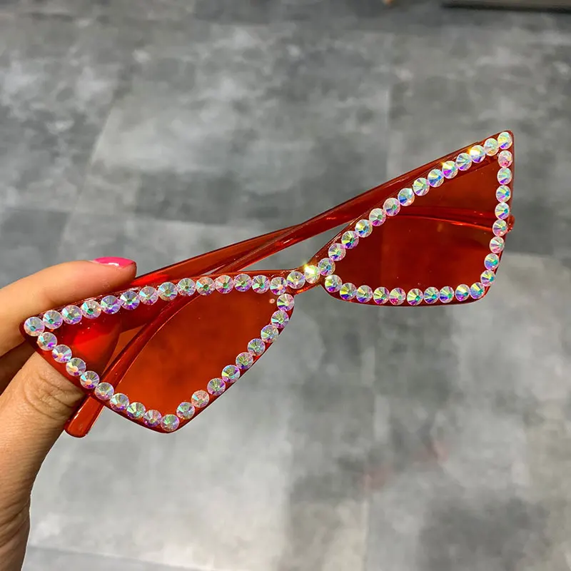 Sexy Cat Eye Sunglasses Women Rimless Vintage Rhinestone Sun Glasses Female Lady Candy Color 2019 Eyewear Triangle Shades UV400, As picture shows
Sexy Cat Eye Sunglasses Women Rimless Vintage Rhinestone Sun Glasses Female Lady Candy Color 2019 Eyewear Triangle Shades UV400, As picture shows