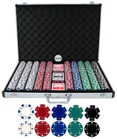 1000 chip poker case