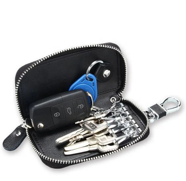 Vintage leather zipper car key wallet key bag holder pocket key organizer case car key holder bag charm rings, Black, brown, blue, red and so on
Vintage leather zipper car key wallet key bag holder pocket key organizer case car key holder bag charm rings, Black, brown, blue, red and so on