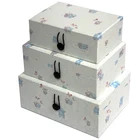luxury packaging boxes gift box S/3 rectangle paper box set