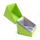 High Quality Rigid Colorful Recycled Glass Gift Candle Jar With Box