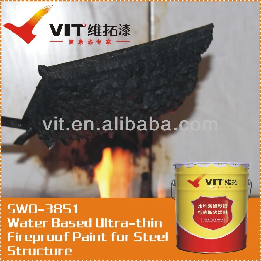 VIT Water Based Anti Fire Latex paint. VIT Water Based Anti Fire Latex paint.