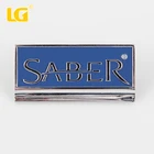 ISO9001 Ningbo OEM 3D High Quality Custom Logo Metal Zinc Alloy Bike Nameplate