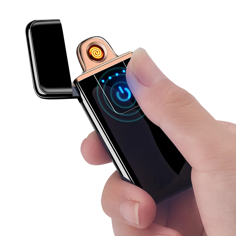 Factory Price Good Quality Finger Sensor touch button double side heating wire electronic lighter
Factory Price Good Quality Finger Sensor touch button double side heating wire electronic lighter