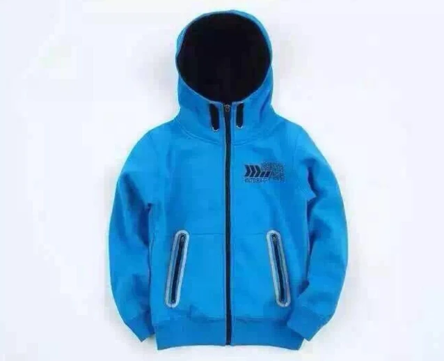Autumn/Winter Fleece Thicken Kids/Children Hooded Jackets Coat Sport Camping/Hiking/Climbing Sweatshirt/Manteau For Boys/Girls