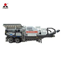 LIMING Tire mobile crusher plant / mobile jaw crusher plant / primary crushing machine