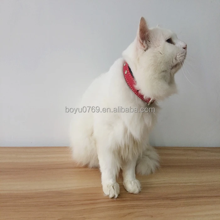 Pet product leather dog collar Crystal Diamond cat collar