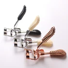 Low MOQ High Quality Makeup Bling Rose Gold Eyelash Curler Private Label