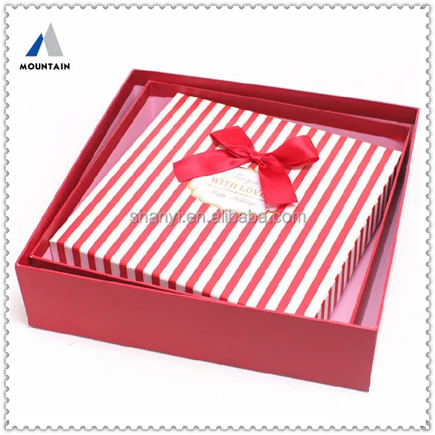 mountain fancy gift packaging paper box with insert for dress
