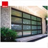 Modern style automatic sectional glass garage door for home building