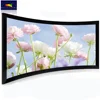 XYscreens Large size curved fixed frame projection screen with stands