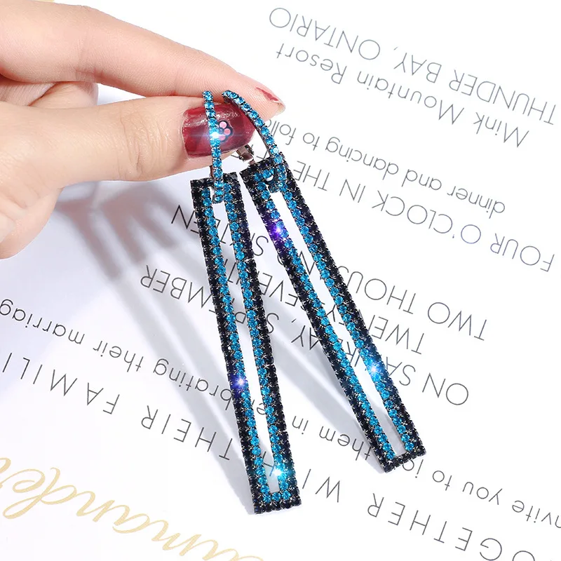 blue gold rectangle crystal earrings geometric long crystal drop earrings Korean earrings women gifts, Picture
blue gold rectangle crystal earrings geometric long crystal drop earrings Korean earrings women gifts, Picture