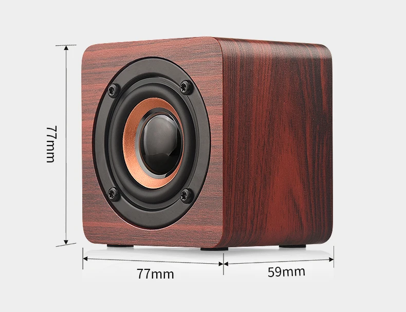 High quality 3W Mini Portable Wood Bluetooth Speaker - ANKUX.COM