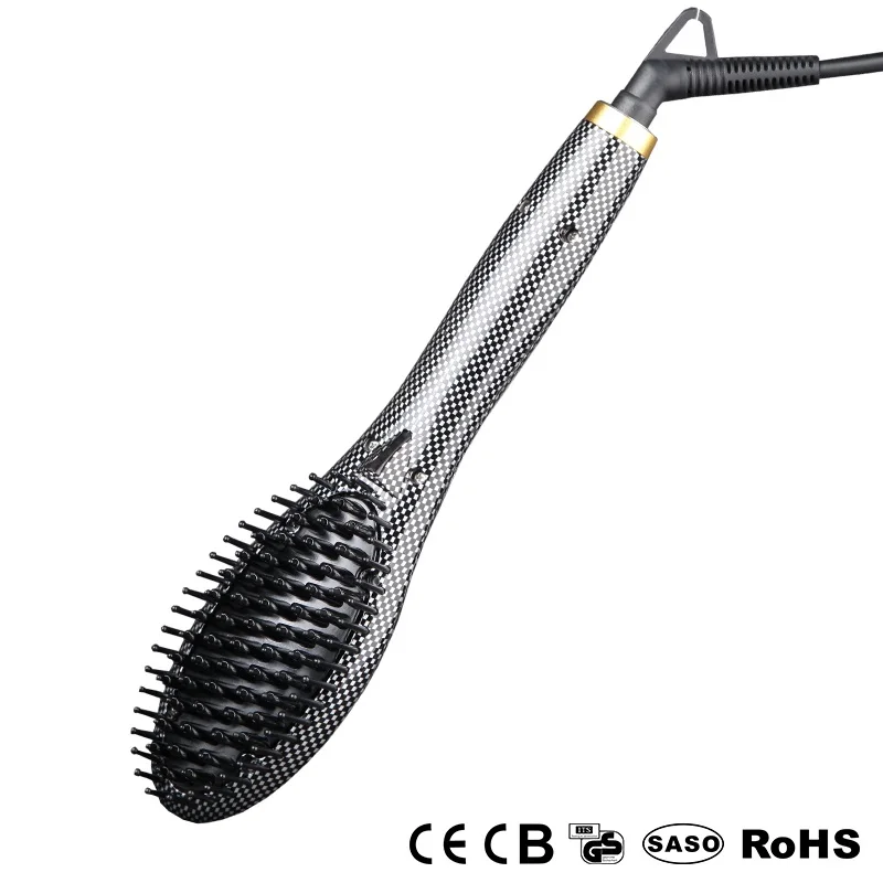 Electric hair comb brush hair straightener comb ceramic hair straightening brush