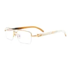 YTSBL8101027 2019 hot selling vintage full frame buffalo horn sunglasses with natural black horns temple