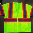 Safety Reflective Vest With X pattern tapes on back