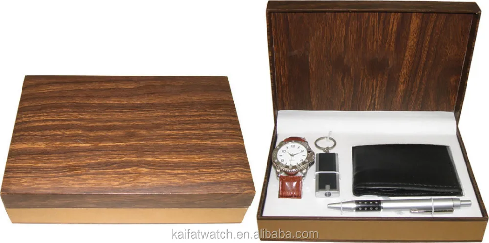 gift box set wallet keychain pen