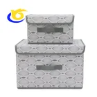 Eco friendly clothing organizer storage box bin