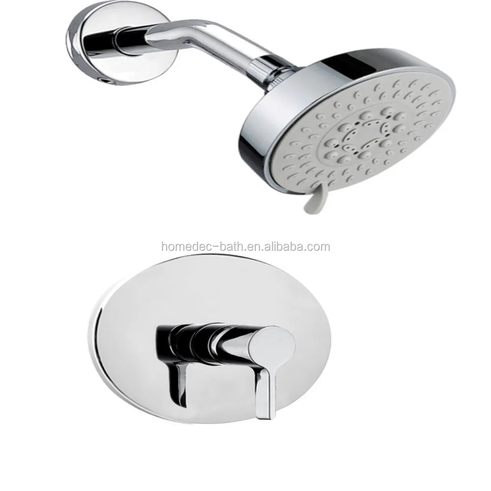 Wall Mount Shower Faucet With 4 Inch Showerhead And Side Bar