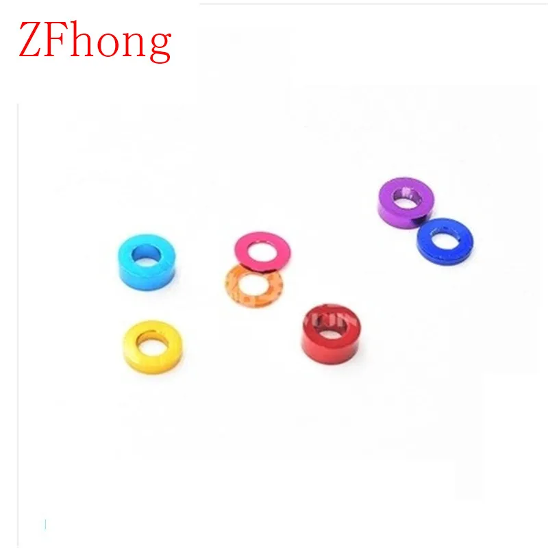 M3 3mm OD 6mm colourful anodized aluminum flat washer thickness 0.5/1/1.5/2/2.5/3mm, Red blue gold black green pink
M3 3mm OD 6mm colourful anodized aluminum flat washer thickness 0.5/1/1.5/2/2.5/3mm, Red blue gold black green pink