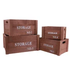 Wholesale Unfinished Handmade Beer Wooden Wine Storage Crate Box