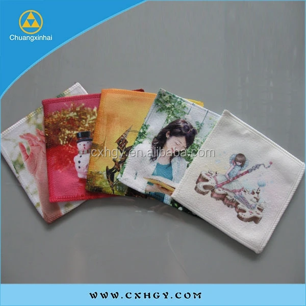 high quality microfiber digital sublimation print hand towel