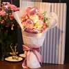 Beijing Hot Selling Never Withered Soap Roses Flower Bouquet with 3 Balloons Free Luxury Gift Box