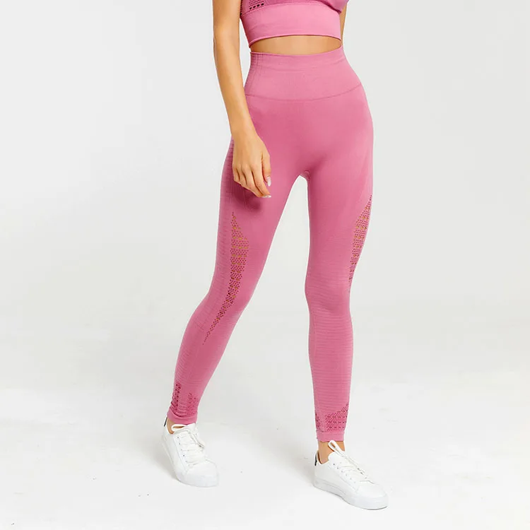 New Design Customized High Waist Elastic Hollow Soft Seamless Compression Yoga Pants
New Design Customized High Waist Elastic Hollow Soft Seamless Compression Yoga Pants