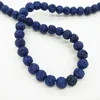 Wholesale Eco Friendly Navy Blue Lava Stone Loose Beads For Jewelry Making 4mm 6mm 8mm 10mm 12mm